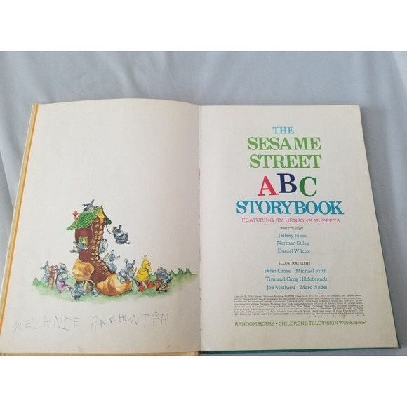 Vintage The Sesame Street ABC StoryBook Jim Hensons Muppets 1974 Hardcover - Picture 4 of 8